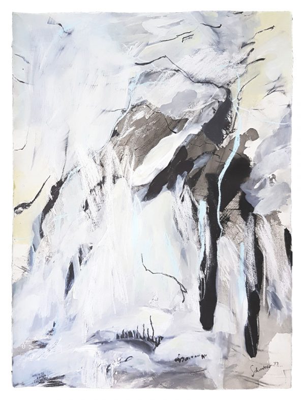 Amanda Schunker - Picos Precipice - painting - mixed media