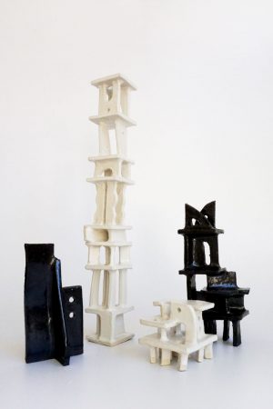Natalie Rosin - ceramic sculpture - architecture