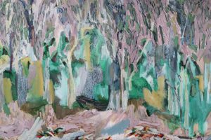 Amy Wright - Silver Gums in the Blue Haze - landscape painting