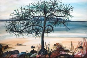 Ingrid Daniell - Waiting in Hope for Paradise - Noosa landscape painting