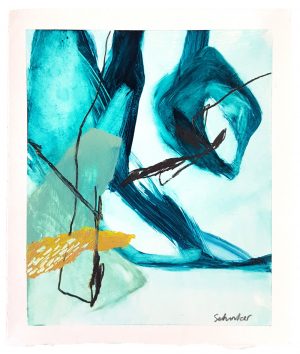 Amanda Schunker - Frozen Desert: Water - mixed media painting