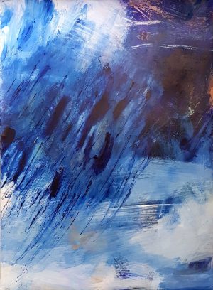 Amanda Schunker - The Heavens Opened - painting on paper