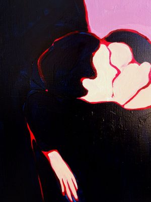 Maria Kostareva - The Kiss - painting
