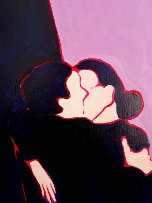 Maria Kostareva - The Kiss - painting