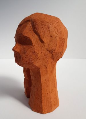 Kristiina Haataja - Girl With Hair - Ceramic Sculpture