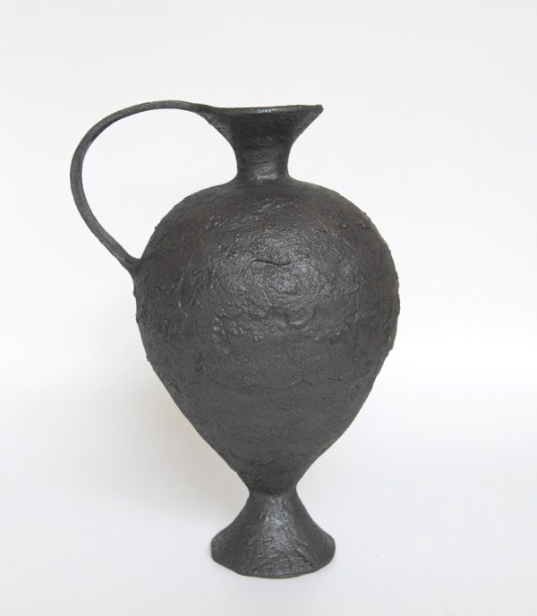 Katarina Wells - Burnt Charcoal Amphora - ceramic vessel