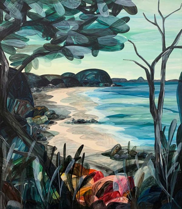 Dear, Low Tide Revealed Shells as Far as the Eye Could See - Ingrid Daniell - Landscape Painting