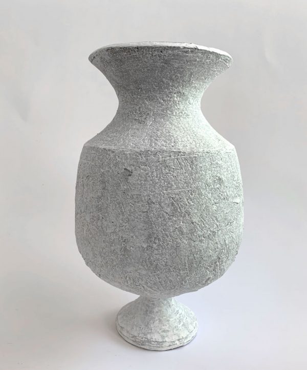Katarina Wells - Small Chalk Amphora - Ceramic Sculpture