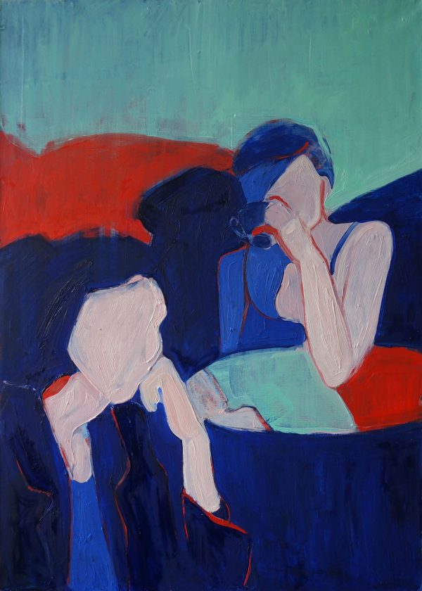 Maria Kostareva - Bored Women - Oil on canvas