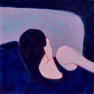 Maria Kostareva - Sleeping (Moonlight) - Oil on canvas