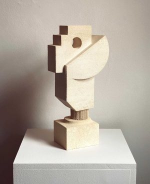 Lucas Wearne - Form Study 1 - Limestone Sculpture