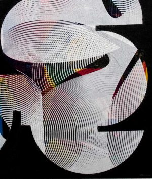 Kate Banazi - Celestial Reception - Mixed Media Artwork