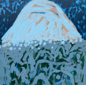 Night Dream Mountain - Amber Hearn - Landscape Painting