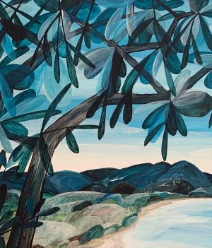 Ingrid Daniell - The Lagoon Was Blissful And Full This Summer - Landscape Painting