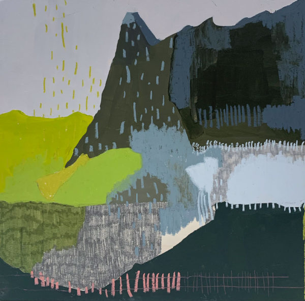 Lily Cummins - Ghostly Shapes Shadowing the Landscape - Painting
