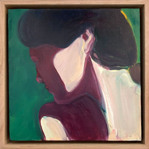 Maria Kostareva - Self Portrait in the Shade - Painting