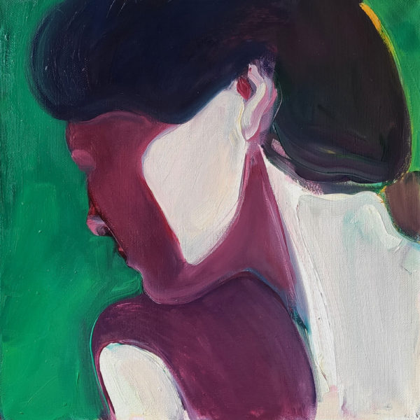 Maria Kostareva - Self Portrait in the Shade - Painting