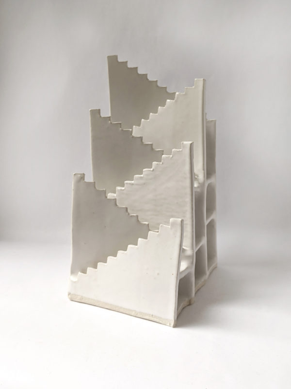 Natalie Rosin - Stair to Nowhere No 1 - Ceramic Sculpture