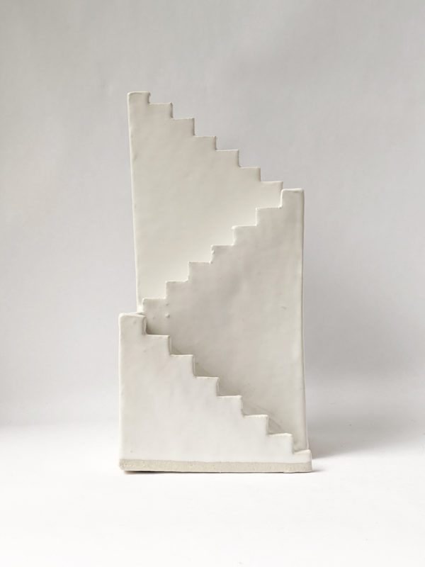 Natalie Rosin - Stair to Nowhere No 3 - Ceramic Sculpture