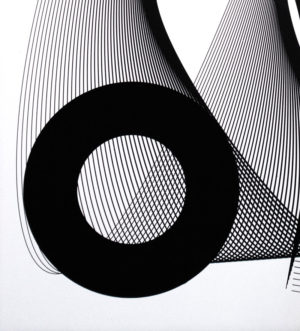 Curve Resist - Kate Banazi - Handpulled Silkscreen print
