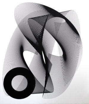 Curve Resist - Kate Banazi - Handpulled Silkscreen print