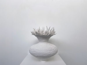Spiked Amphora - Aleisa Miksad - Ceramic Sculpture