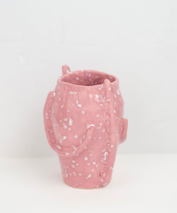 Pink Dalmatian Lolly Snake - Elizabeth Lewis - Sculpture - Darlings