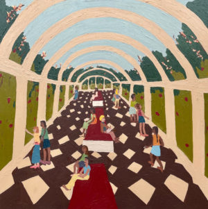 Greenhouse Rendezvous - Maya Barnstone - Painting
