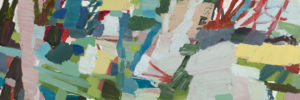 Studio to Wetlands (Pink Gum Tree) - Melissa Boughey - Landscape Painting