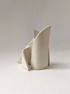 Adobe in White I - Natalie Rosin - Ceramic Sculpture