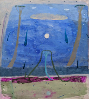 Shooting Stars and Tall Trees - Ileigh Hellier - Painting