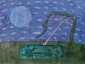 Blue Moon - Ileigh Hellier - Landscape Painting