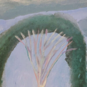 Rainbow Tree On Hill - Ileigh Hellier - Landscape Painting