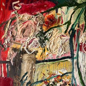 Ikebana of Mauerpark (Camille & Dani) - Mitchell Cheesman - Painting