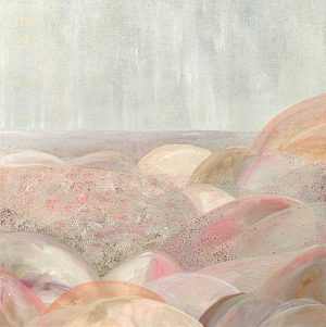 Artwork by Ingrid Daniell - Contemporary Artist - Acrylic and oil painting - Counting shells in a sea of deep time