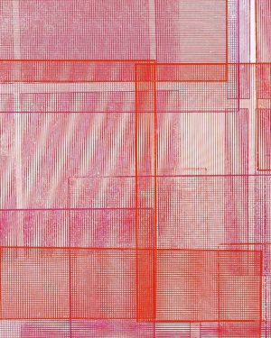 Undivinable Grid 1 - Kate Banazi - Water-based silkscreen ink on Stonehenge paper