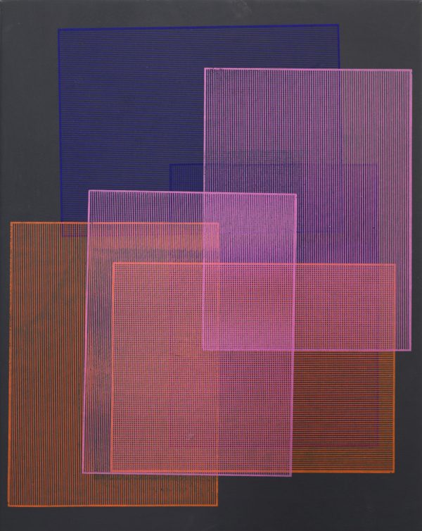 Variable Plans 3 - Acrylic, pigment , pencil waterbased silkscreen ink, varnish on canvas