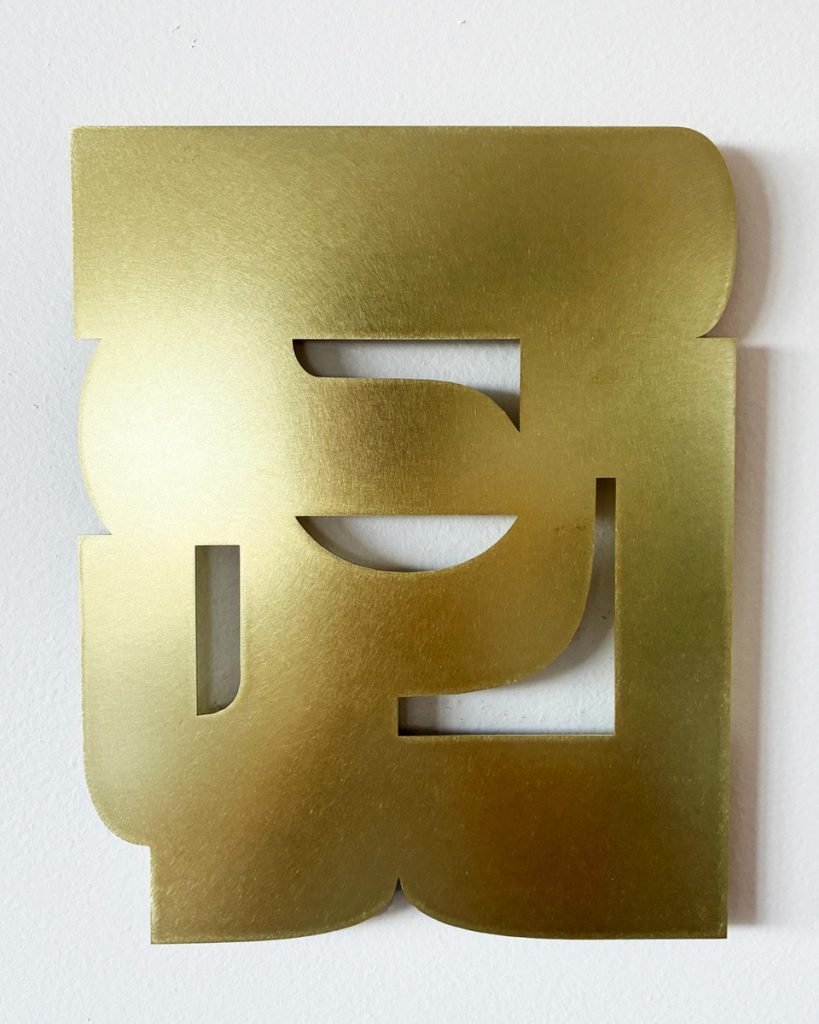 Contemplation (Left) in Brass
