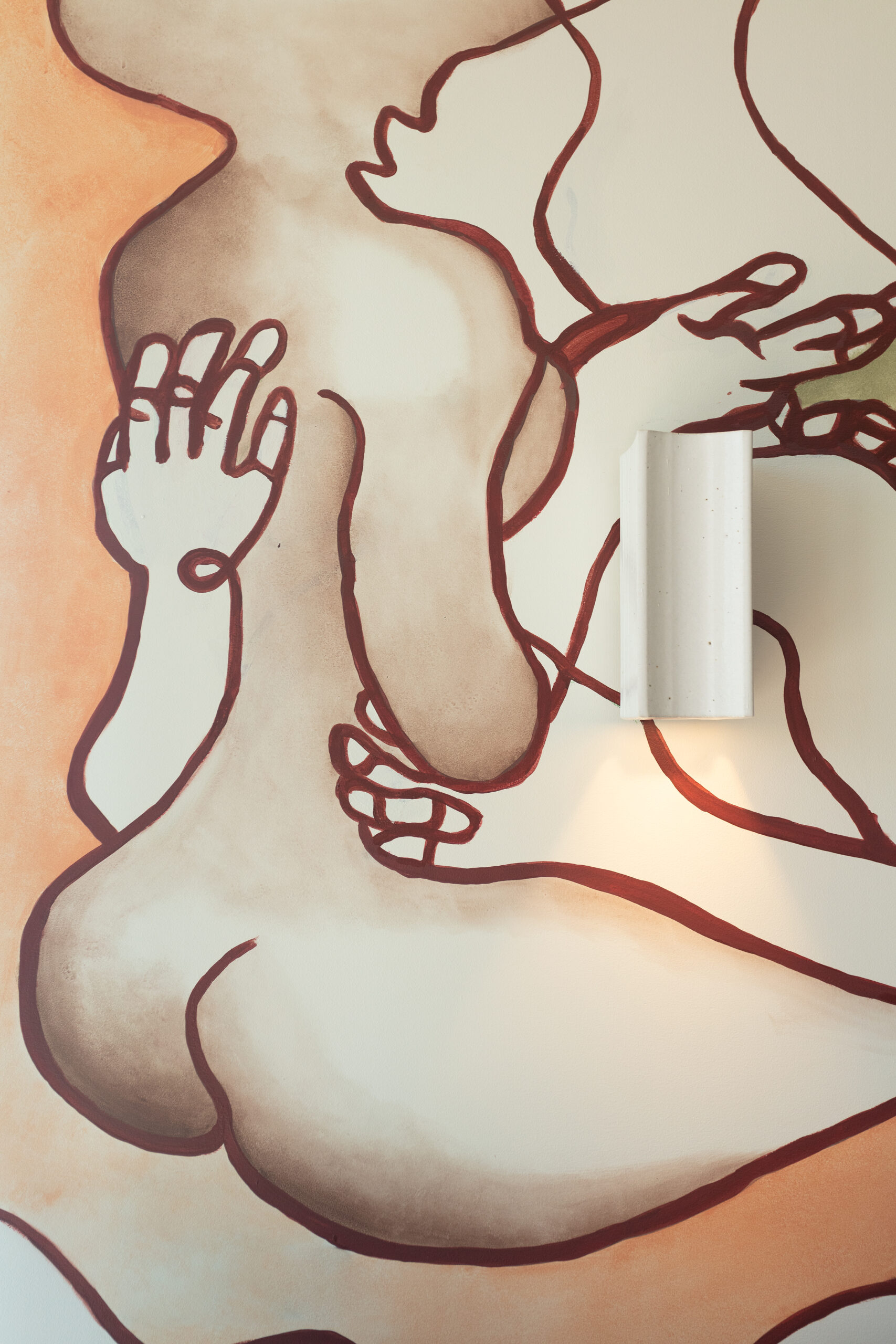 Monica rooftop bar mural, 25hours hotel The Olympia Sydney