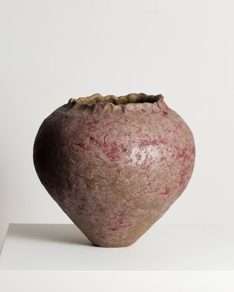 Burgundy Flecked Moon by Katarina Wells