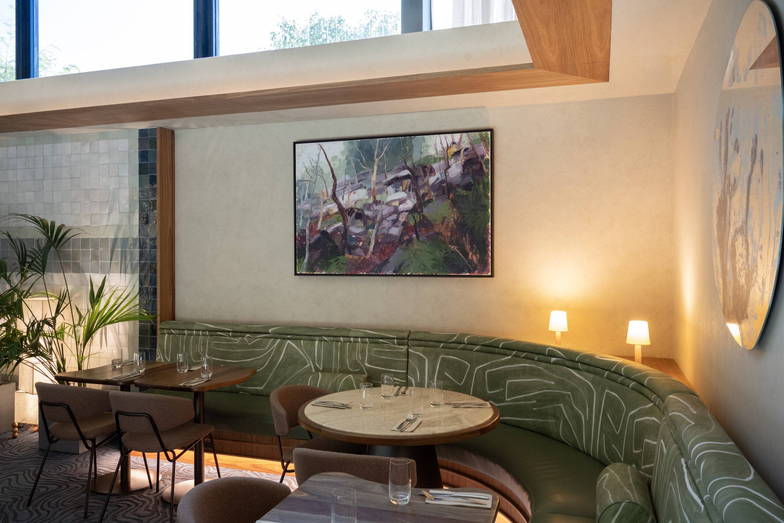 Tradies Gymea interior restaurant art