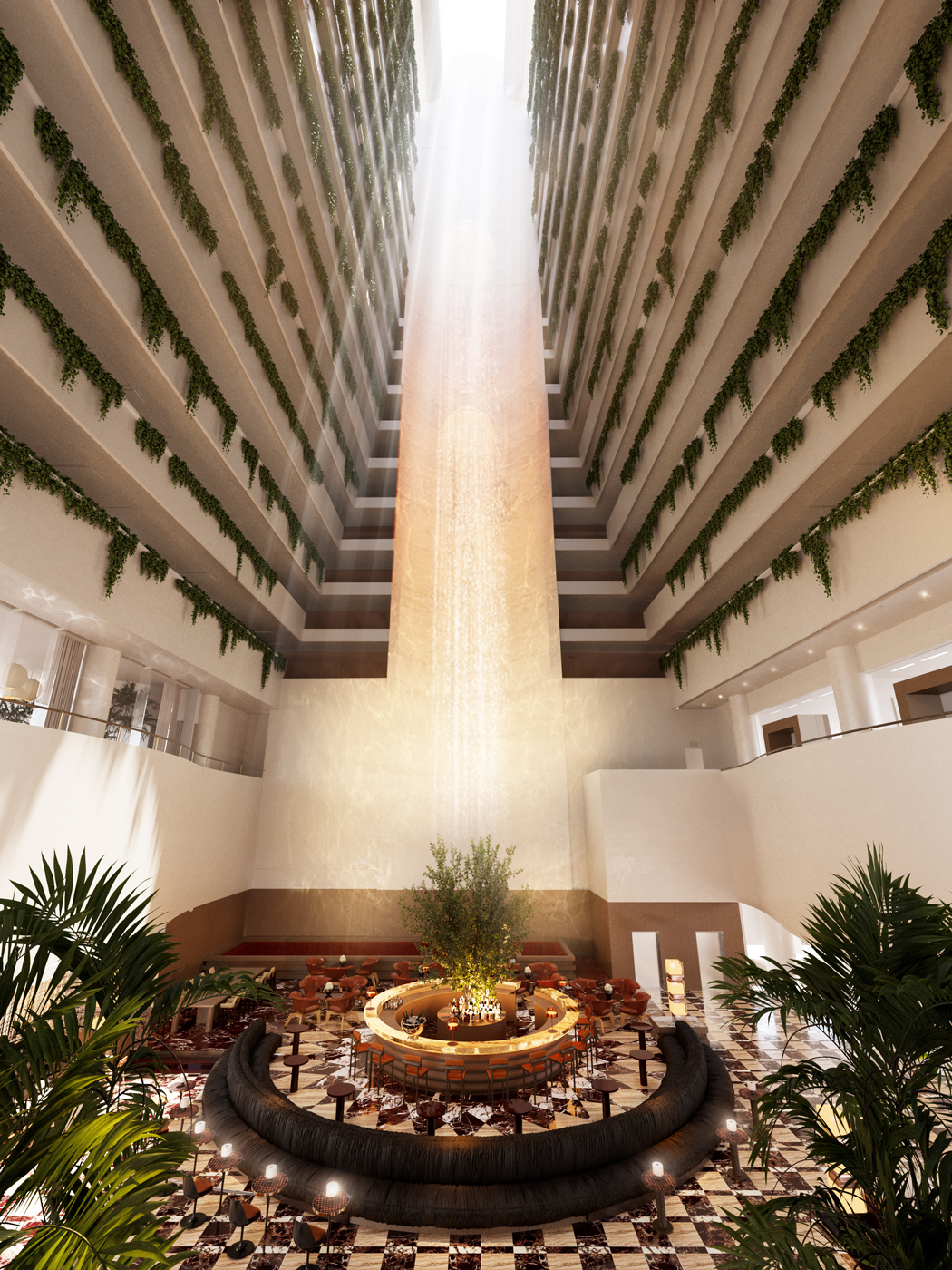 InterContinental Brisbane hotel interior atrium